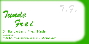 tunde frei business card